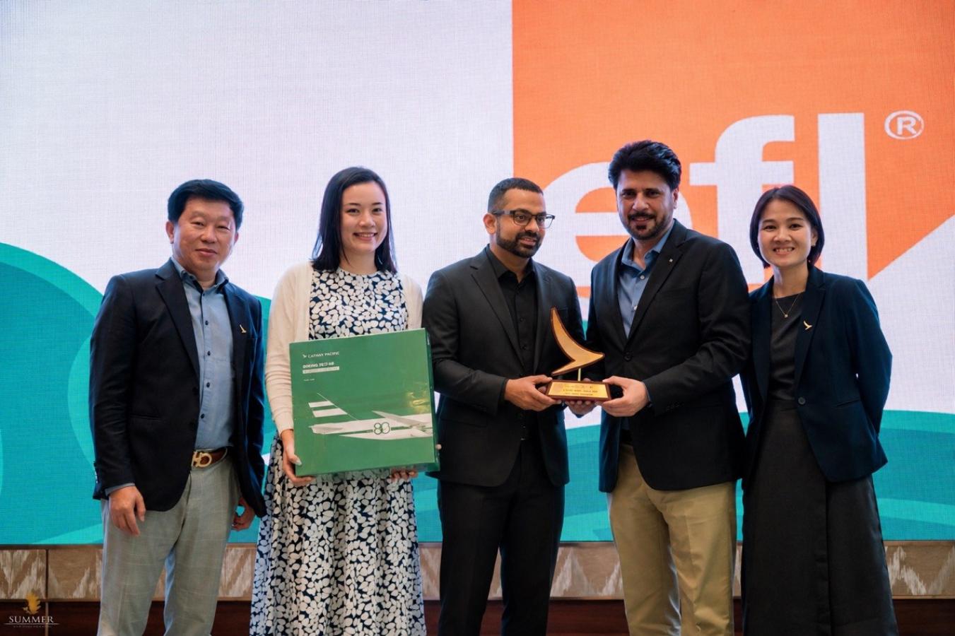 EFL Global Cambodia Wins Cathay Pacific Top Agent Award 2025 - 5th Consecutive Year