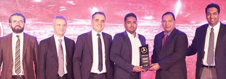 ELF staff receiving Turkish Performance Award